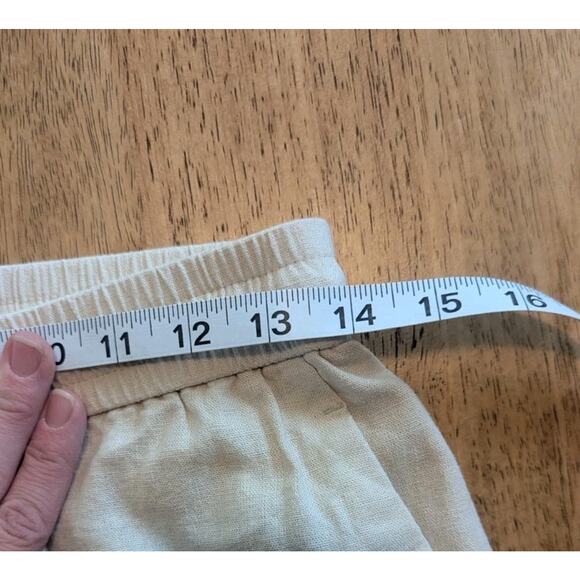 ZARA Women M Linen Viscose Blend Cream Beach Costal - Picture 2 of 8